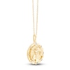 Thumbnail Image 2 of Children's Diamond Baptism Necklace 14K Yellow Gold 13"