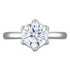 Thumbnail Image 3 of Round-Cut Lab-Grown Diamond Solitaire Plus Engagement Ring 2 ct tw Platinum (VS2/F)