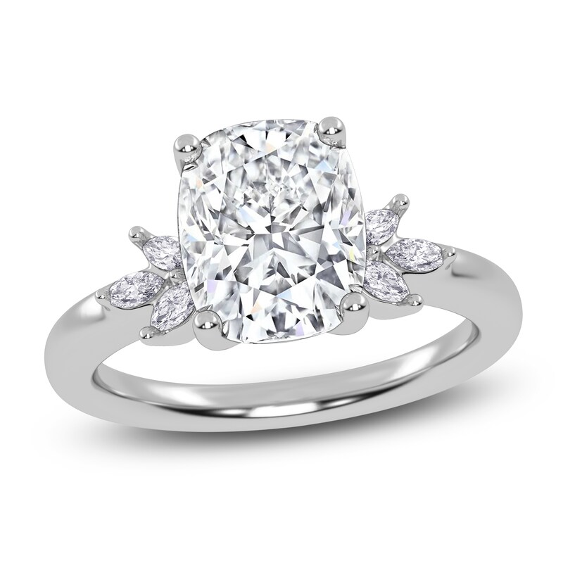 Main Image 1 of Elongated Cushion-Cut Created By Jared Studio Lab-Grown Diamond Engagement Ring 2-1/6 ct tw 14K White Gold