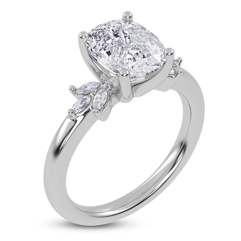 Main Image 2 of Elongated Cushion-Cut Created By Jared Studio Lab-Grown Diamond Engagement Ring 2-1/6 ct tw 14K White Gold