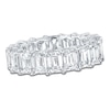 Thumbnail Image 1 of Certified Emerald-Cut Diamond Eternity Band 7-5/8 - 9-5/8 ct tw 14K White Gold