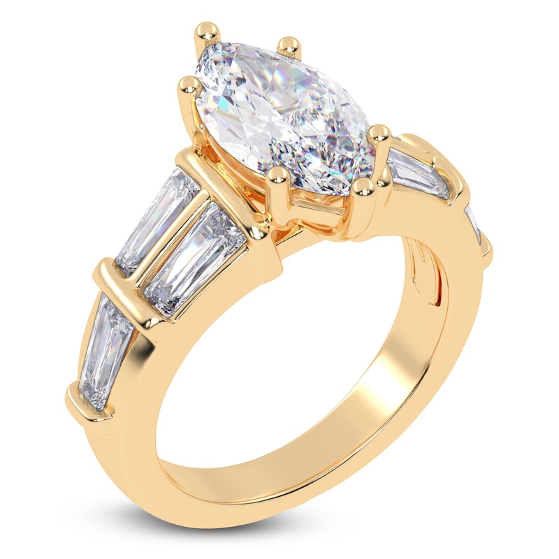 Main Image 2 of Marquise-Cut Created By Jared Studio Lab-Grown Diamond Engagement Ring 3-1/2 ct tw 14K Yellow Gold
