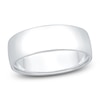 Thumbnail Image 1 of Men's Comfort-Fit Wedding Band 10K White Gold 7mm