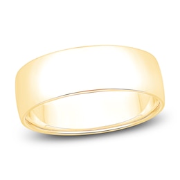 Men's Comfort-Fit Wedding Band 10K Yellow Gold 7mm