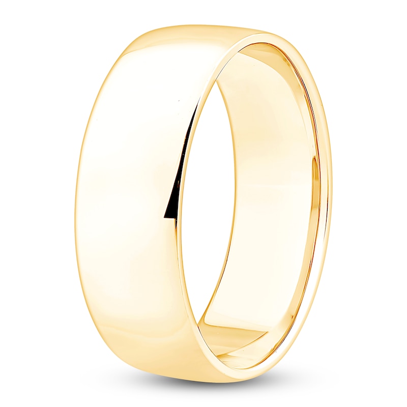 Main Image 2 of Men's Comfort-Fit Wedding Band 10K Yellow Gold 7mm
