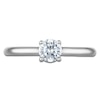 Thumbnail Image 3 of Round-Cut Lab-Grown Diamond Solitaire Plus Engagement Ring 1/2 ct tw Platinum (VS2/F)