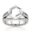 Thumbnail Image 1 of J'Lure Lab-Created Diamond Hexagon Portrait-Cut Engagement Ring 3-1/2 ct tw 18K White Gold