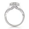 Thumbnail Image 2 of J'Lure Lab-Created Diamond Hexagon Portrait-Cut Engagement Ring 3-1/2 ct tw 18K White Gold
