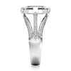 Thumbnail Image 3 of J'Lure Lab-Created Diamond Hexagon Portrait-Cut Engagement Ring 3-1/2 ct tw 18K White Gold