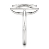 Thumbnail Image 3 of J'Lure Moval Old-Cut Lab-Grown Diamond Half-Halo Engagement Ring 2 ct tw 18K White Gold