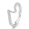 Thumbnail Image 4 of J'Lure Lab-Grown Diamond Contour Wedding Band 1/2 ct tw 18K White Gold