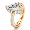 Thumbnail Image 4 of J'Lure Lozenge Step-Cut Lab-Grown Diamond Engagement Ring 3-1/4 ct tw 18K Yellow Gold