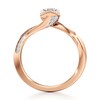 Thumbnail Image 2 of J'Lure Hexagon Brilliant-Cut Lab-Grown Diamond Bypass Engagement Ring 1-1/6 ct tw 18K Rose Gold