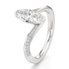 Thumbnail Image 4 of J'Lure Moval Old-Cut Lab-Grown Diamond Bypass Engagement Ring 1-1/6 ct tw 18K White Gold