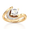 Thumbnail Image 1 of J'Lure Carre Step-Cut Lab-Grown Diamond Engagement Ring 1 ct tw 18K Yellow Gold
