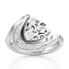 Thumbnail Image 1 of J'Lure Trillion Curved Brilliant-Cut Lab-Grown Diamond Engagement Ring 2 ct tw 18K White Gold