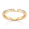 Thumbnail Image 1 of J'Lure Baguette-Cut Lab-Grown Diamond Contour Wedding Band 3/8 ct tw 18K Yellow Gold