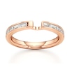 Thumbnail Image 1 of J'Lure Baguette-Cut Lab-Grown Diamond Contour Wedding Band 3/8 ct tw 18K Rose Gold