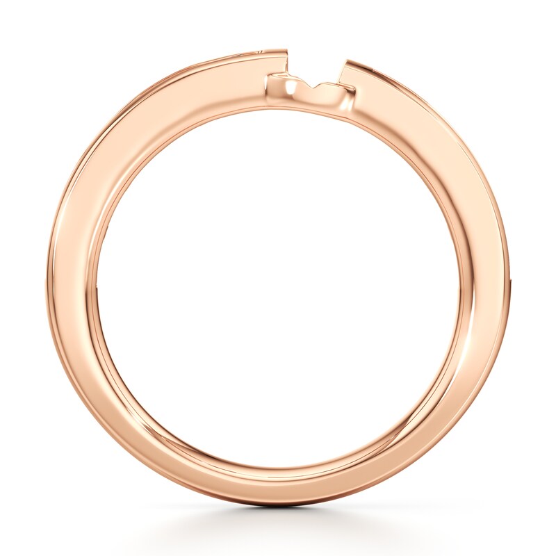Main Image 2 of J'Lure Baguette-Cut Lab-Grown Diamond Contour Wedding Band 3/8 ct tw 18K Rose Gold