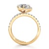 Thumbnail Image 2 of J'Lure Hexagon Step-Cut Lab-Created Diamond Spiral Engagement Ring 2-1/2 ct tw 18K Yellow Gold