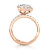 Thumbnail Image 2 of J'Lure Hexagon Brilliant-Cut Lab-Grown Diamond Spiral Engagement Ring 3-3/4 ct tw 18K Rose Gold