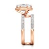 Thumbnail Image 3 of J'Lure Hexagon Brilliant-Cut Lab-Grown Diamond Spiral Engagement Ring 3-3/4 ct tw 18K Rose Gold