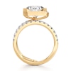 Thumbnail Image 2 of J'Lure Shield Step-Cut Lab-Grown Diamond Spiral Engagement Ring 3-7/8 ct tw 18K Yellow Gold