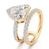 Thumbnail Image 4 of J'Lure Shield Step-Cut Lab-Grown Diamond Spiral Engagement Ring 3-7/8 ct tw 18K Yellow Gold