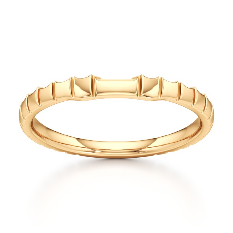 Main Image 1 of J'Lure Contour Wedding Band 18K Yellow Gold