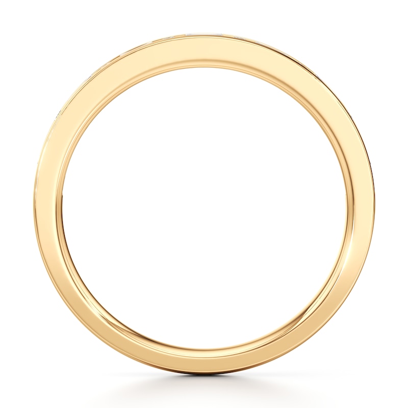 Main Image 2 of J'Lure Baguette & Round-Cut Lab-Grown Diamond Wedding Band 1/3 ct tw 18K Yellow Gold