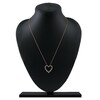 Thumbnail Image 5 of Lab-Grown Diamond Graduated Open-Heart Necklace 1 ct tw 14K Rose Gold 18"
