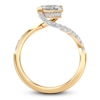 Thumbnail Image 4 of J'Lure Hexagon Portrait-Cut Lab-Grown Diamond Engagement Ring 1-3/8 ct tw 18K Yellow Gold