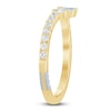 Thumbnail Image 2 of Pnina Tornai Pear-Shaped & Round-Cut Diamond Contour Anniversary Ring 3/8 ct tw 14K Yellow Gold