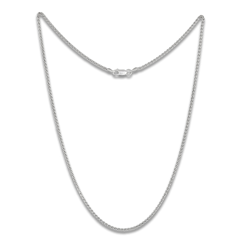 Main Image 1 of Wheat Chain Necklace 1.6mm Solid Sterling Silver 18"