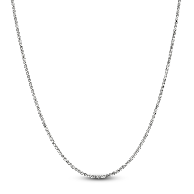 Main Image 2 of Wheat Chain Necklace 1.6mm Solid Sterling Silver 18"
