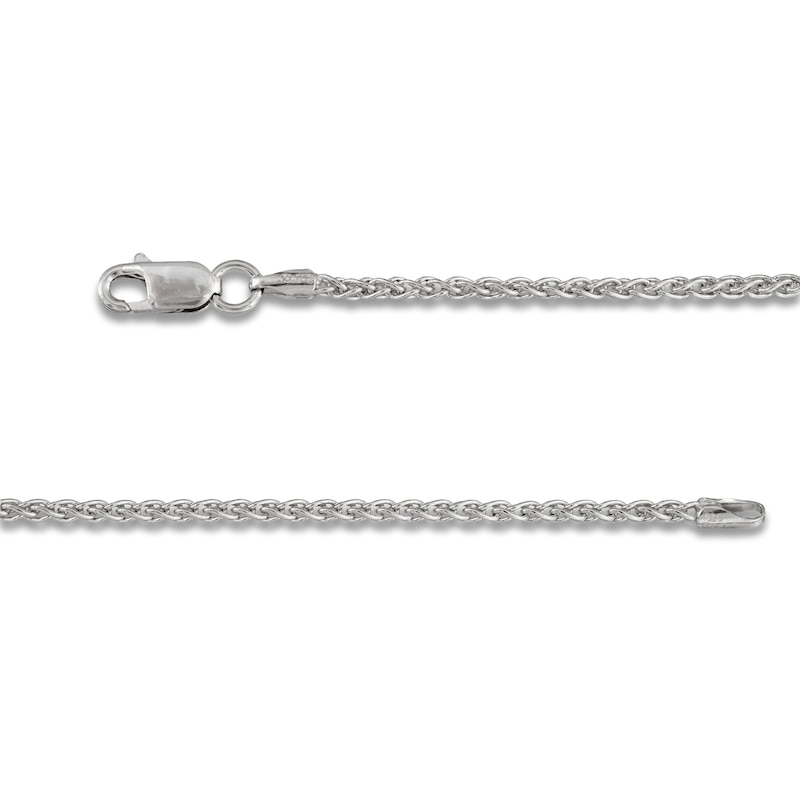 Main Image 3 of Wheat Chain Necklace 1.6mm Solid Sterling Silver 18"