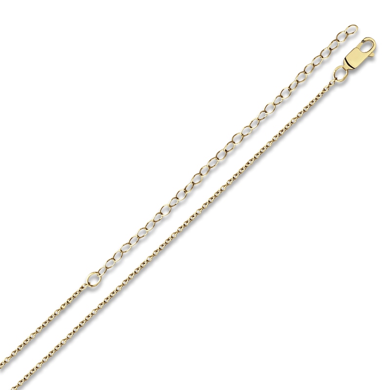 Main Image 3 of Script Nameplate Necklace 14K Yellow Gold 18"