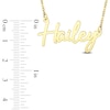 Thumbnail Image 4 of Script Nameplate Necklace 14K Yellow Gold 18"
