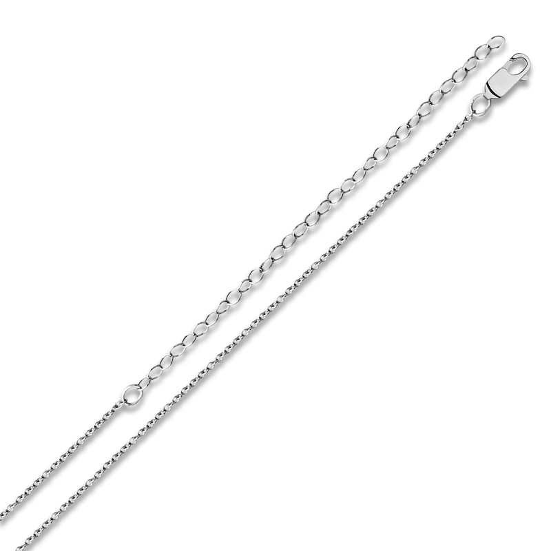 Main Image 3 of Engravable Name Bar Necklace with Cross Cutout Sterling Silver 18"