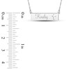 Thumbnail Image 4 of Engravable Name Bar Necklace with Cross Cutout Sterling Silver 18"