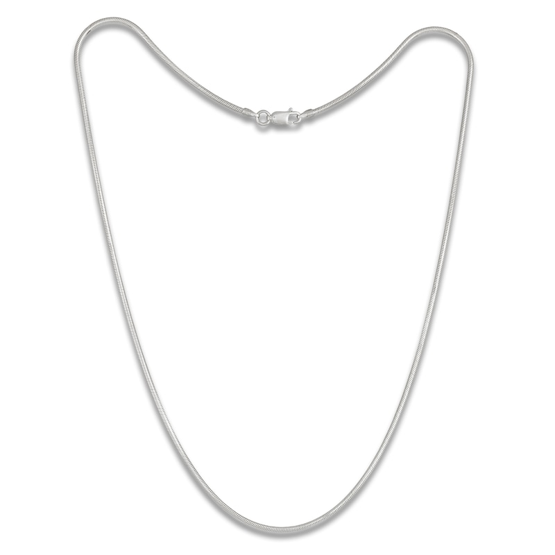 Main Image 1 of Snake Chain Necklace 1.6 mm Solid Sterling Silver 18"