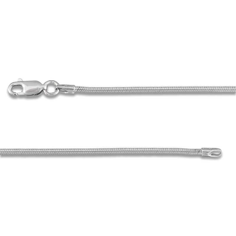 Main Image 3 of Snake Chain Necklace 1.6 mm Solid Sterling Silver 18"