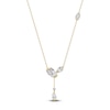 Thumbnail Image 1 of J'Lure Oval Step-Cut, Pear Step-Cut & Round-Cut Lab-Grown Diamond Y-Drop Necklace 3-1/3 ct tw 14K Yellow Gold 18"