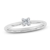 Thumbnail Image 1 of Certified Princess-Cut Diamond Solitaire Engagement Ring 1/2 ct tw Platinum (VS2/F)