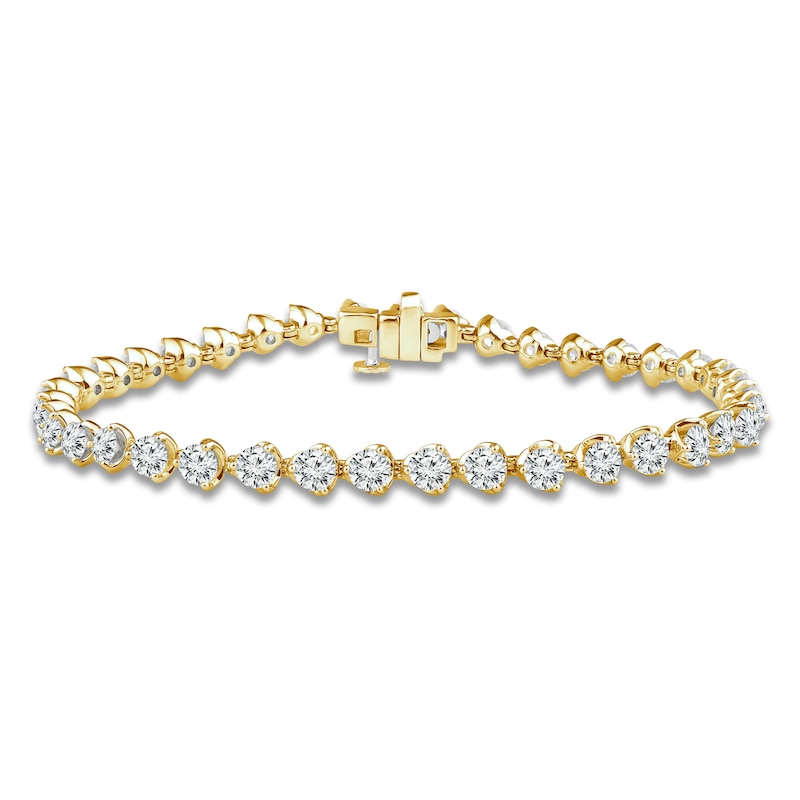 Main Image 1 of Brilliant Moments Diamond Tennis Bracelet 8 ct tw 14K Yellow Gold 7.25"