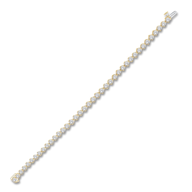 Main Image 2 of Brilliant Moments Diamond Tennis Bracelet 8 ct tw 14K Yellow Gold 7.25"