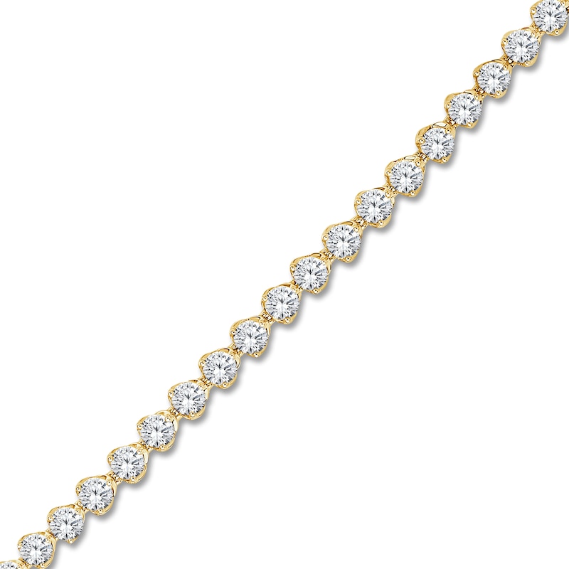Main Image 3 of Brilliant Moments Diamond Tennis Bracelet 8 ct tw 14K Yellow Gold 7.25"