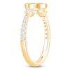 Thumbnail Image 2 of Diamond Clover Fashion Ring 5/8 ct tw 10K Yellow Gold