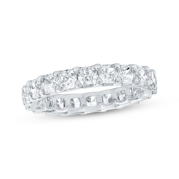 Cushion-Cut Lab-Grown Diamond Eternity Band 3-1/4 - 4 ct tw Platinum