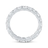 Thumbnail Image 3 of Cushion-Cut Lab-Grown Diamond Eternity Band 3-1/4 - 4 ct tw Platinum